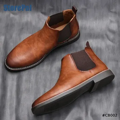 COMFORTABLE SOFT BUSINESS LEATHER SHORT BOOTS